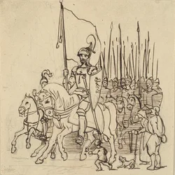 Holger Danske Leading His Riders