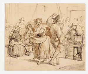 Interior of a Tavern with a Dancing Couple