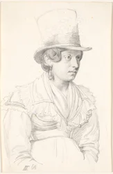Italian Woman with High Hat