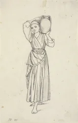 Woman with a Jug on Her Shoulder