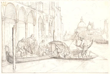 Landing at the Grand Canal in Venice