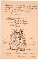 Marstrand, Constantin Hansen and Raffenberg on a Walking Tour