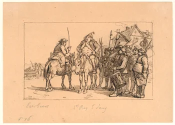 Peer Paars Book 1, Song 5. The Bailiff on Anholt and Jens Blok Gather Their Troops