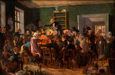 Scene from an auction