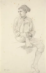 Seated Young Fisherman
