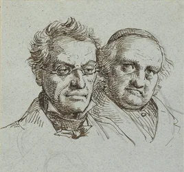 Two Male Heads