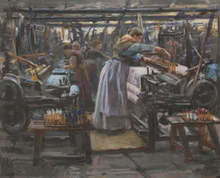 Interior from Hjula Weaving Mill