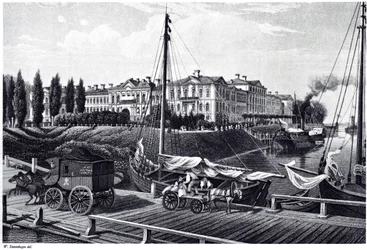 View of the Mitau Castle, c. 1850