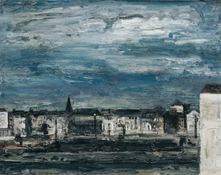 Moonlit Night on the Banks of the Mur in Graz