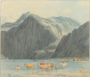 Königsee with the Cliffs of St. Bartholomä