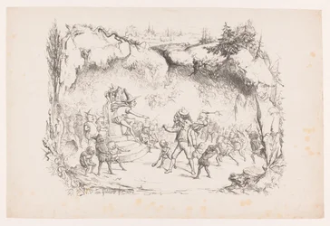 Gabriel Grub Punished by Goblins (Series: Art Album by W. P. van Geldorp)