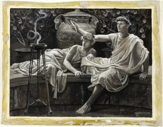 Checking His Love Trance, a Cup He Took Full Brimmed