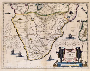 Map of Ethiopia and South Africa
