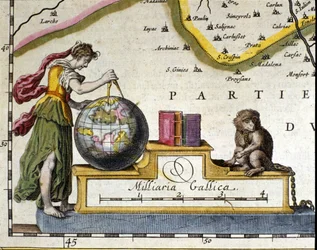Measurement of the Earth. Detail of the atlas by Willem Janszoon Blaeu