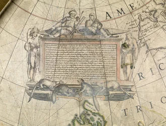Terrestrial floor globe, (detail)