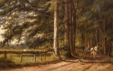 Horsecart on a Country Lane
