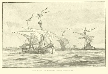 Count William I of Holland Voyaging to the 5th Crusade