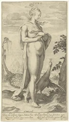 Juno with peacock; Iuno (title on object); Judgement of Paris (series title)