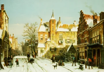 A Dutch Village in Winter