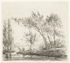 Landscape with Trees by Water