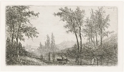 River Landscape with Boat