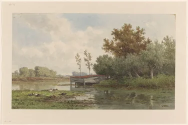 Landscape with Water and Ducks
