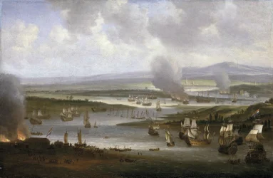 Dutch ships on the Medway, June 1667