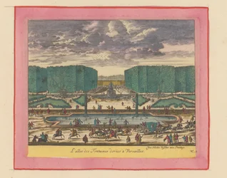 Avenue of the Golden Fountains in the Gardens of Versailles
