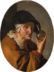 An Old Woman with Urine Glass: "The Quack"