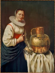 A Woman with Copper Jug