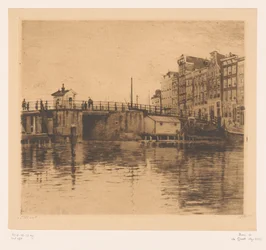 View of the Kraansluis in Amsterdam