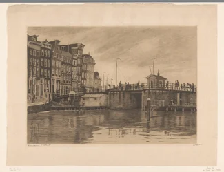 View of the Kraansluis in Amsterdam