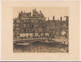 View of the Beurspleintje in Amsterdam
