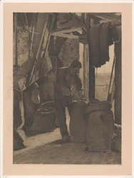 Miller in the Corn Mill of Wijk bij Duurstede Tying a Sack