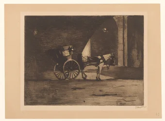 Carriage under Waterloo Bridge in London