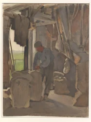 The Miller, Filling Sacks