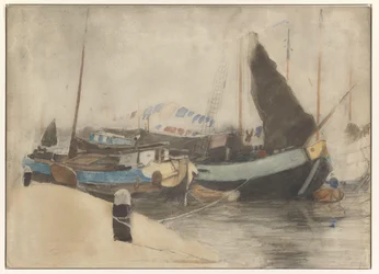 Moored boats