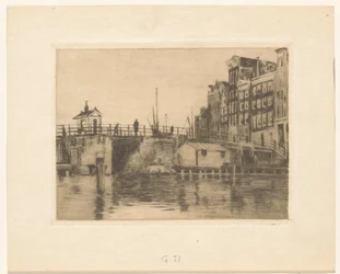 View of the Kraansluis in Amsterdam