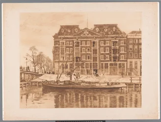 View of the Facade of the WIC Warehouse from Oudeschans