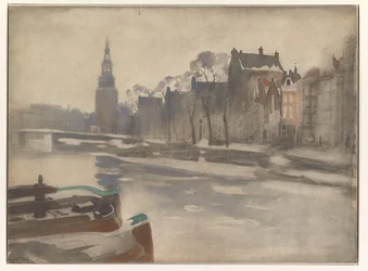 View Over the Oude Schans to the Montelbaanstoren