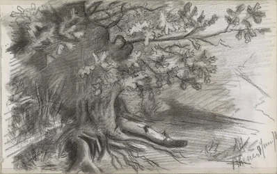 Landscape with a Large Tree in Rhenen