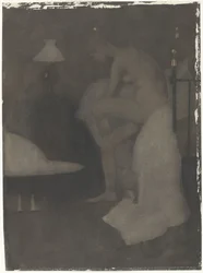 Naked Woman, Sitting on the Edge of the Bed
