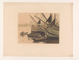 Boats in the IJ with the Lutheran Church