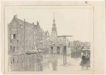 Cityscape with the Montelbaanstoren