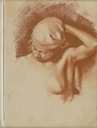 Female Nude with Raised Left Arm