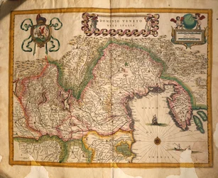 Map of Territory Under Veneto Dominion