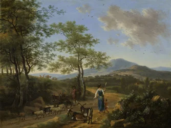 Italian Landscape with Herdsmen