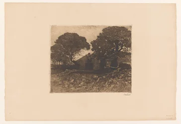 Farmhouse or Farm near Large Trees