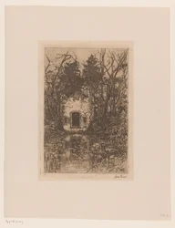 Ruins by a Pond Ruins by a Pond (Lage Vuursche) (original title)