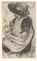 Seated Girl, Facing Left